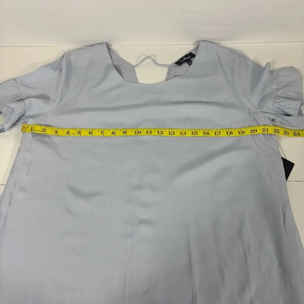 NWT Lulu's Light Blue Mini Dress with Flutter Sleeves Size XL F0105 - Picture 3 of 7
